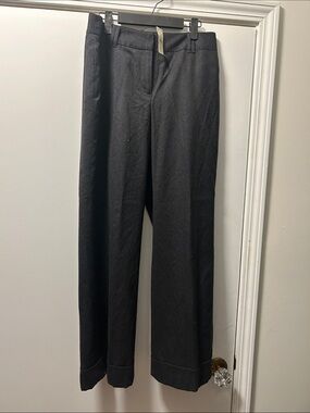Women’s Grey Dress Pants - Wide Leg with cuffed hem-Size 8 NWTO